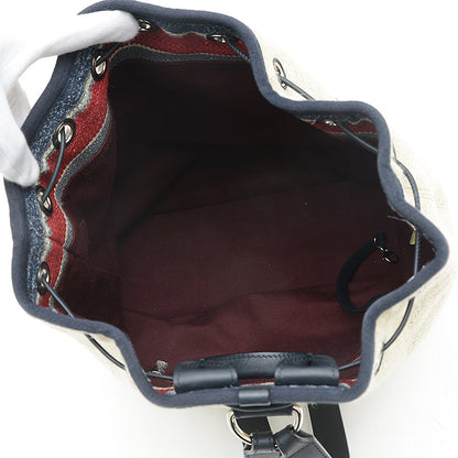 ドーヴィル バックパック ヘンプ/レザー ベージュ A93787 リュック・デイパック