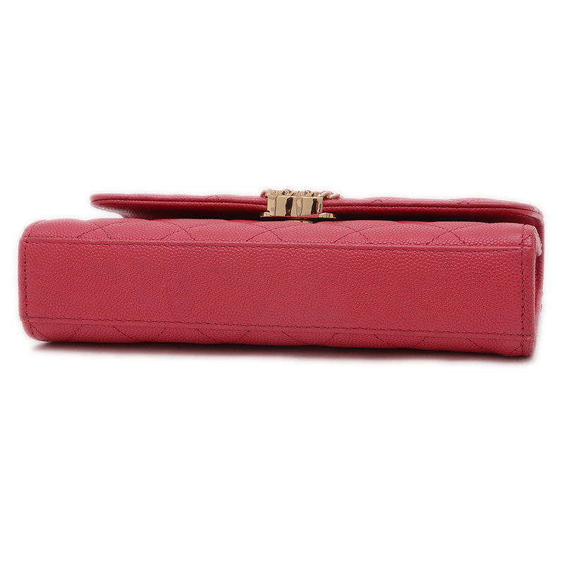 マトラッセ フォンケース 2WAYバッグ キャビアスキン ピンク ゴールド金具 AP3238 ハンドバッグ