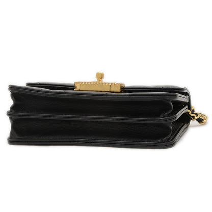 マトラッセ ミニ フラップ バッグ カーフスキン ブラック ゴールド金具 AS3720 ショルダーバッグ