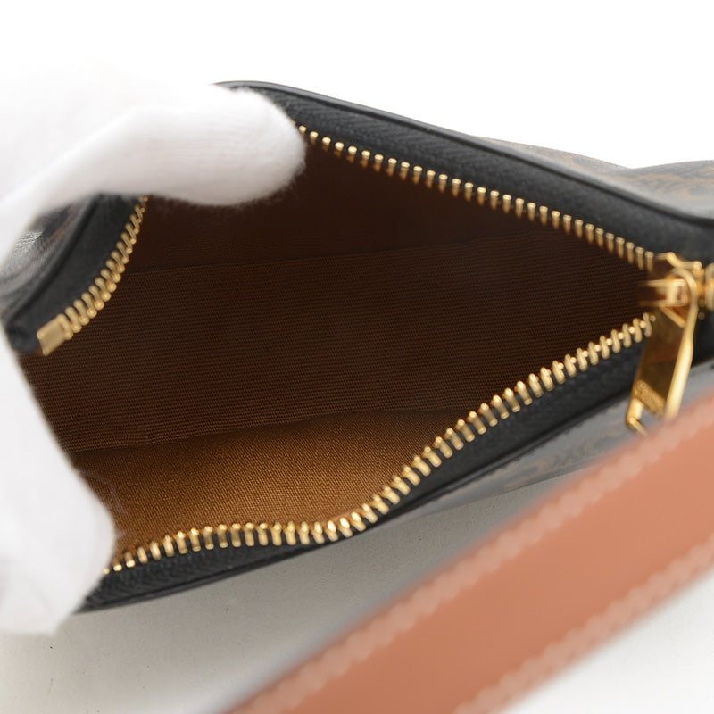 トリオンフ アヴァ ミニ ハンドバッグ ポーチ タン/ブラック ハンドバッグ