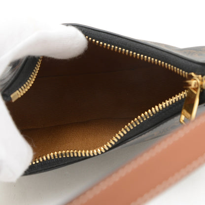トリオンフ アヴァ ミニ ハンドバッグ ポーチ タン/ブラック ハンドバッグ