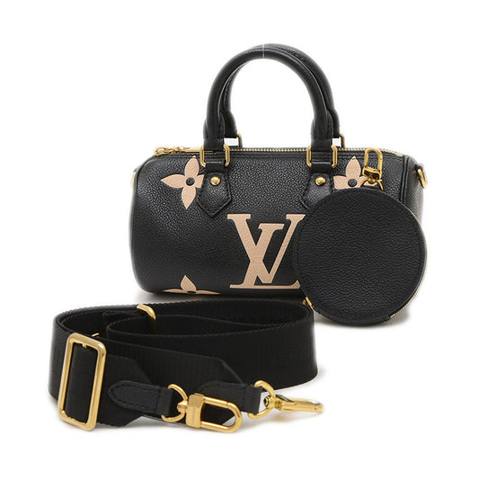 モノグラムアンプラント パピヨンBB 2WAYバッグ ブラック/ベージュ M45980 ハンドバッグ