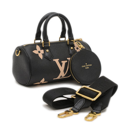 モノグラムアンプラント パピヨンBB 2WAYバッグ ブラック/ベージュ M45980 ハンドバッグ