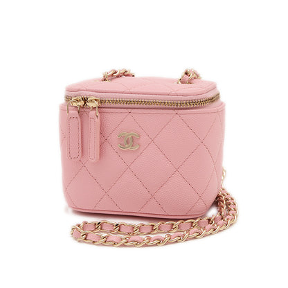 クラシック スモールバニティ チェーンショルダー ピンク AP1340 ショルダーバッグ
