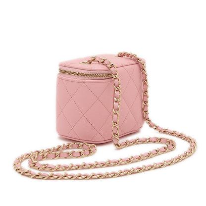 クラシック スモールバニティ チェーンショルダー ピンク AP1340 ショルダーバッグ