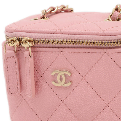 クラシック スモールバニティ チェーンショルダー ピンク AP1340 ショルダーバッグ