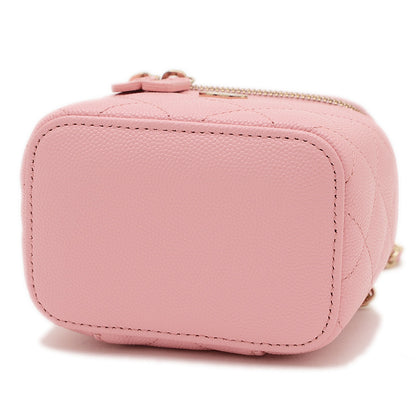 クラシック スモールバニティ チェーンショルダー ピンク AP1340 ショルダーバッグ