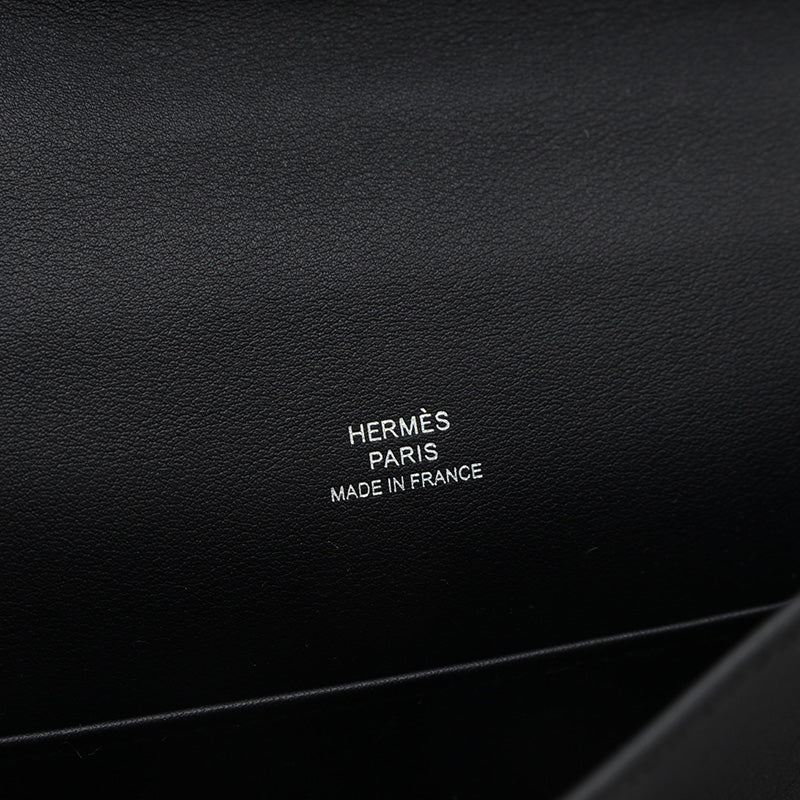 ポシェットケリー スイフト ブラック シルバー金具 B刻印 ハンドバッグ