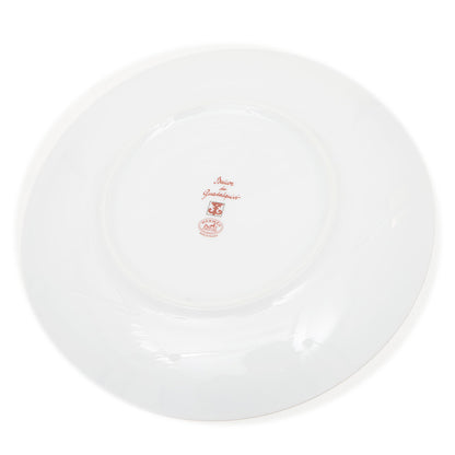ガダルキヴィール パンプレート 17cm お皿 陶器 ホワイト/レッド 食器