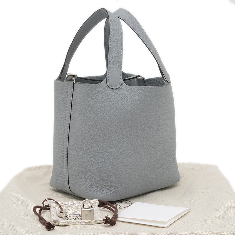 ピコタンロック MM 22 トリヨン グリパンタン シルバー金具 W刻印 ハンドバッグ