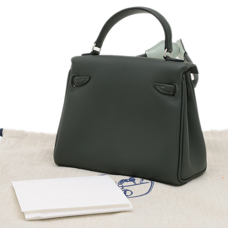 ケリードール スイフト ニューヴェールフォンセ/ペパーミント シルバー金具 K刻印 ハンドバッグ