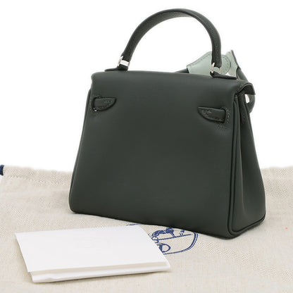 ケリードール スイフト ニューヴェールフォンセ/ペパーミント シルバー金具 K刻印 ハンドバッグ