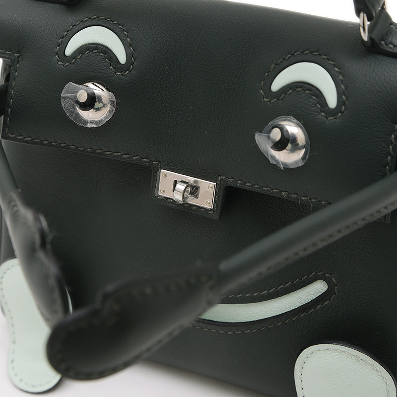 ケリードール スイフト ニューヴェールフォンセ/ペパーミント シルバー金具 K刻印 ハンドバッグ