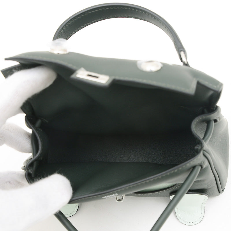 ケリードール スイフト ニューヴェールフォンセ/ペパーミント シルバー金具 K刻印 ハンドバッグ