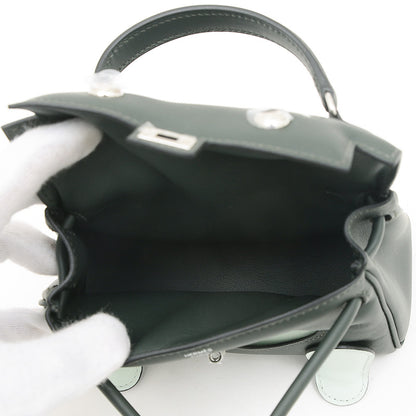 ケリードール スイフト ニューヴェールフォンセ/ペパーミント シルバー金具 K刻印 ハンドバッグ