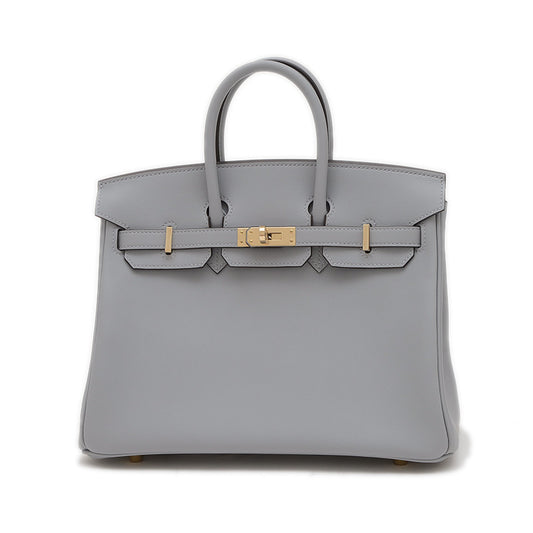 バーキン25 スイフト グリパンタン シャンパンゴールド金具 K刻印 ハンドバッグ