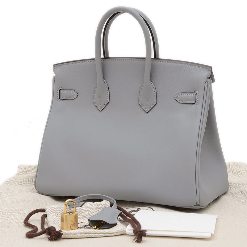 バーキン25 スイフト グリパンタン シャンパンゴールド金具 K刻印 ハンドバッグ