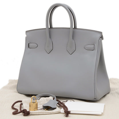 バーキン25 スイフト グリパンタン シャンパンゴールド金具 K刻印 ハンドバッグ