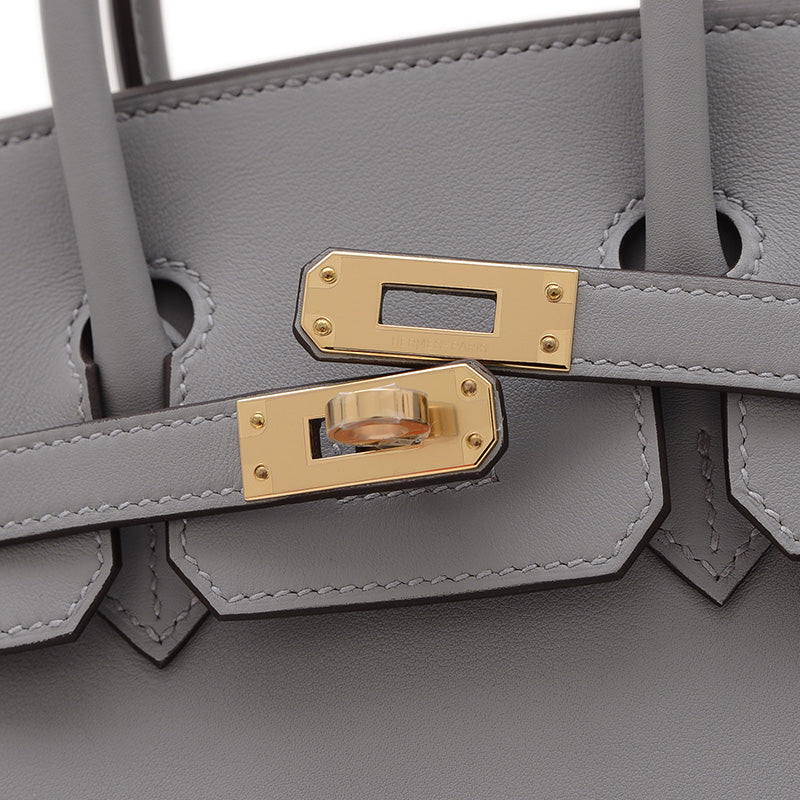 バーキン25 スイフト グリパンタン シャンパンゴールド金具 K刻印 ハンドバッグ