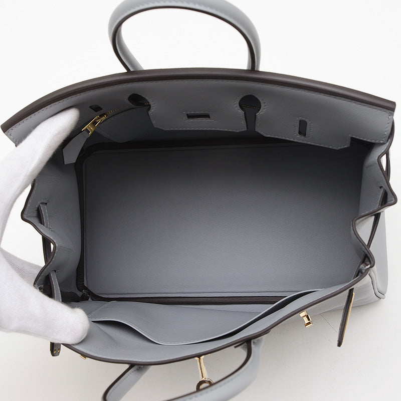 バーキン25 スイフト グリパンタン シャンパンゴールド金具 K刻印 ハンドバッグ