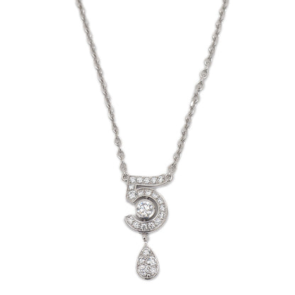 エターナル シャネル No.5 ネックレス K18WG/ダイヤ ネックレス