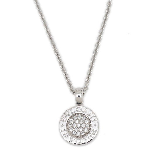 ブルガリブルガリ ネックレス K18WG パヴェダイヤ ネックレス
