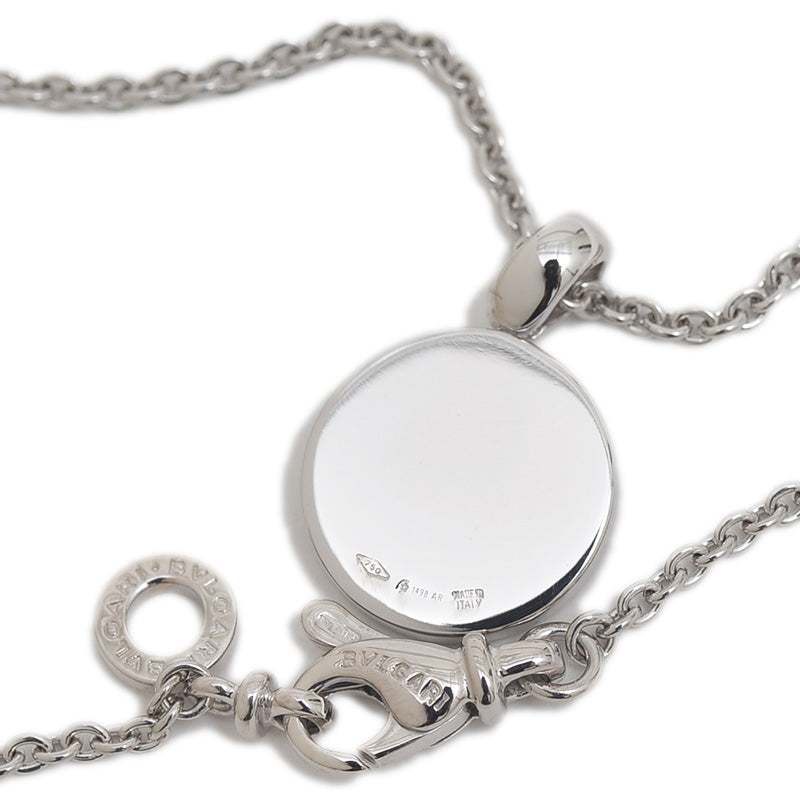 ブルガリブルガリ ネックレス K18WG パヴェダイヤ ネックレス