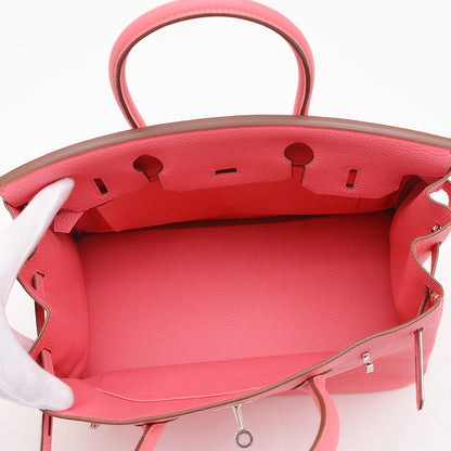 バーキン30 トゴ ローズリップスティック シルバー金具 Q刻印 ハンドバッグ