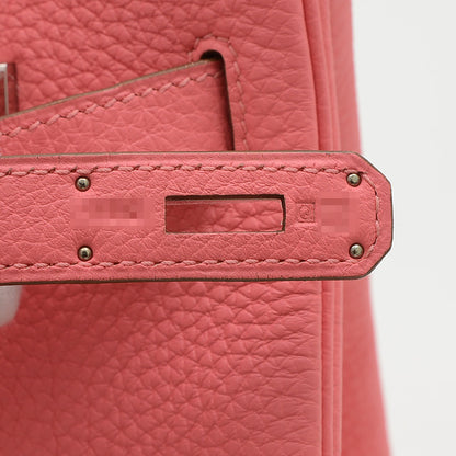 バーキン30 トゴ ローズリップスティック シルバー金具 Q刻印 ハンドバッグ