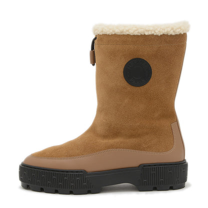 ジャーニー ボアブーツ スエード ムートン キャメル/ブラック #36.5 ブーツ