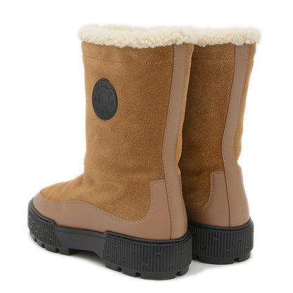 ジャーニー ボアブーツ スエード ムートン キャメル/ブラック #36.5 ブーツ