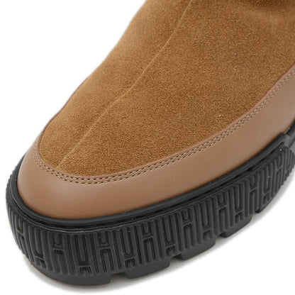 ジャーニー ボアブーツ スエード ムートン キャメル/ブラック #36.5 ブーツ