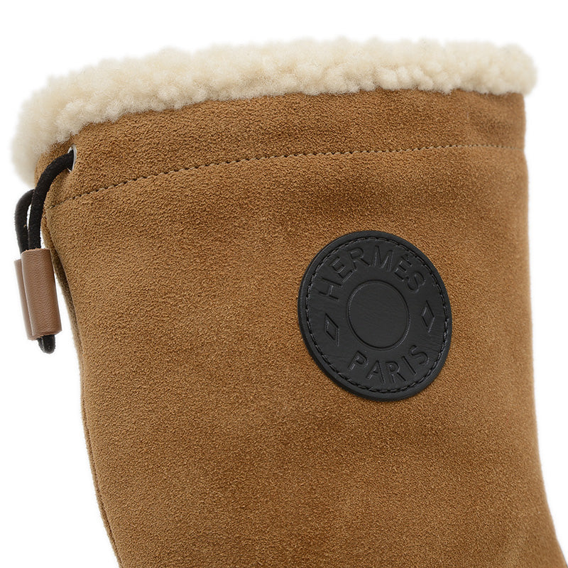 ジャーニー ボアブーツ スエード ムートン キャメル/ブラック #36.5 ブーツ