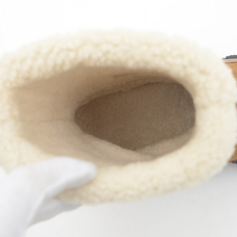 ジャーニー ボアブーツ スエード ムートン キャメル/ブラック #36.5 ブーツ