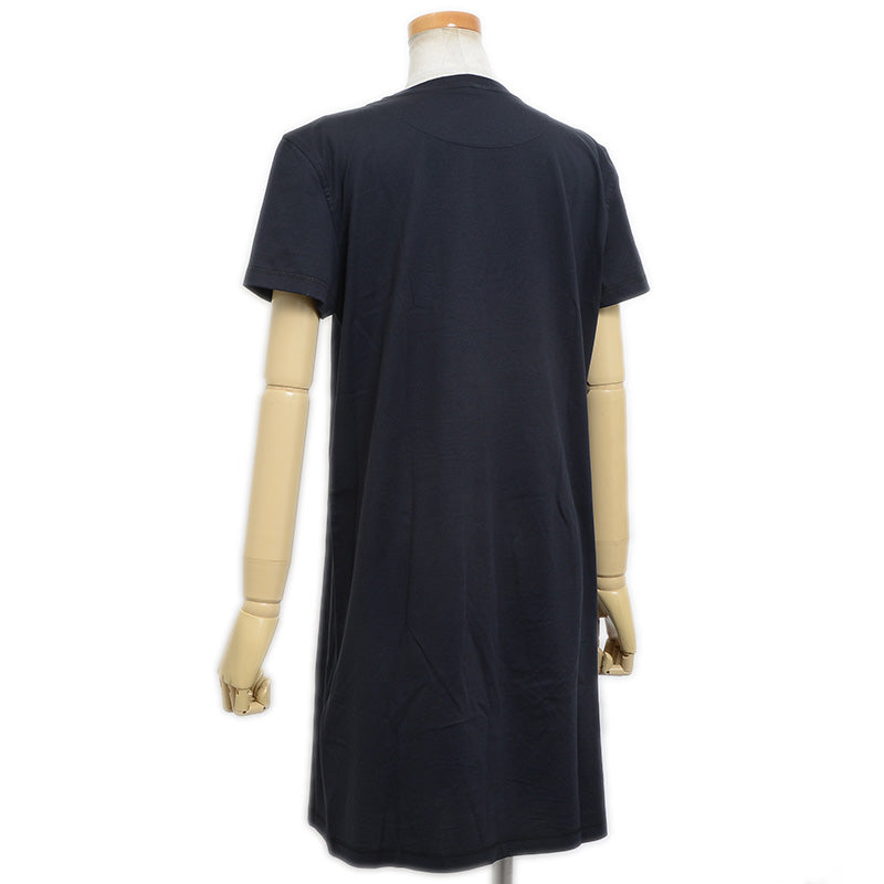 カルトゥッシュ ドレス ワンピース 半袖 コットン ブラック 40サイズ ワンピース