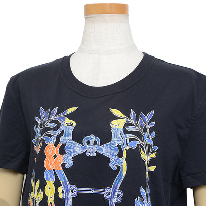 カルトゥッシュ ドレス ワンピース 半袖 コットン ブラック 40サイズ ワンピース