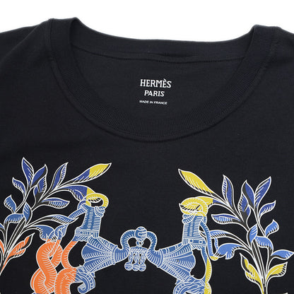 カルトゥッシュ ドレス ワンピース 半袖 コットン ブラック 40サイズ ワンピース