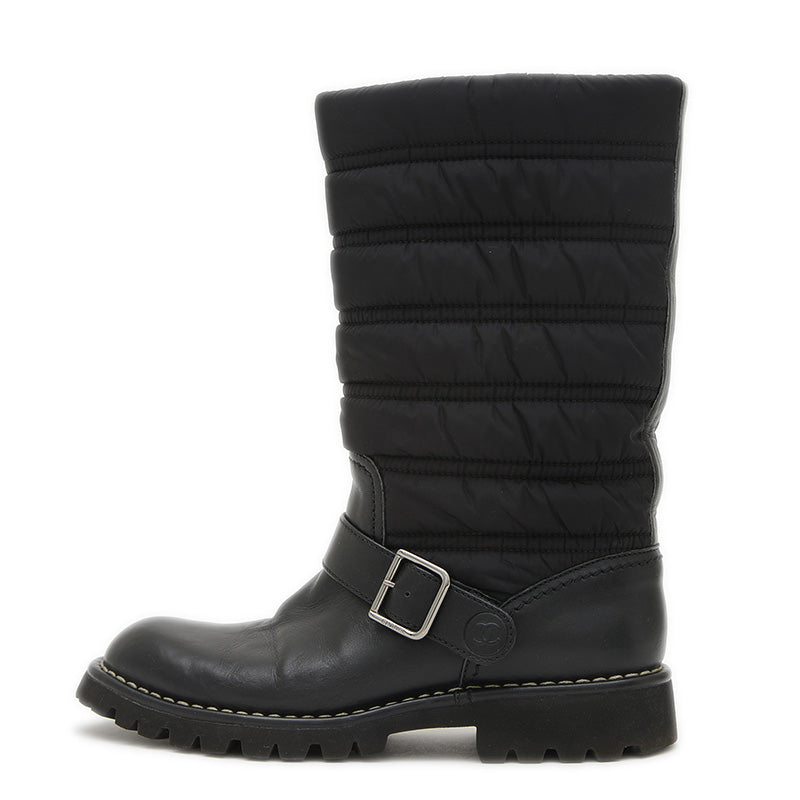 エンジニア ブーツ ナイロン/レザー ブラック 37サイズ G29477 ブーツ