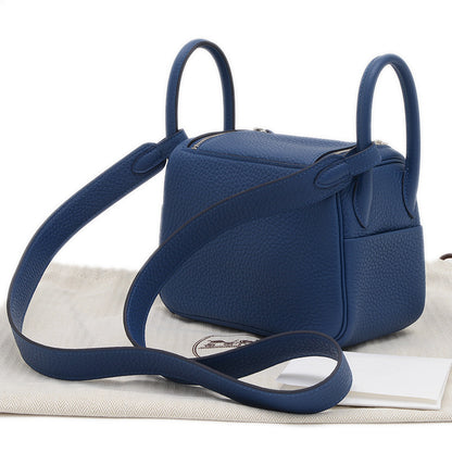 ミニリンディ トリヨン ブルータイ シルバー金具 K刻印 ショルダーバッグ