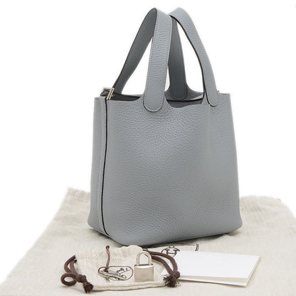 ピコタンロック PM 18 トリヨン グリパンタン シルバー金具 K刻印 ハンドバッグ