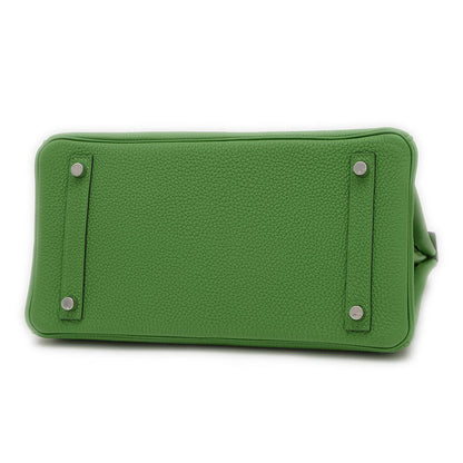 バーキン30 トゴ ヴェールユッカ シルバー金具 B刻印 ハンドバッグ