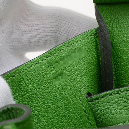 バーキン30 トゴ ヴェールユッカ シルバー金具 B刻印 ハンドバッグ