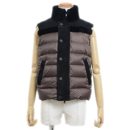 エンメティ DONNY MERINOS CAMOSCIO S.OPACO ダウンベスト ブラック メンズ 46サイズ ダウンベスト