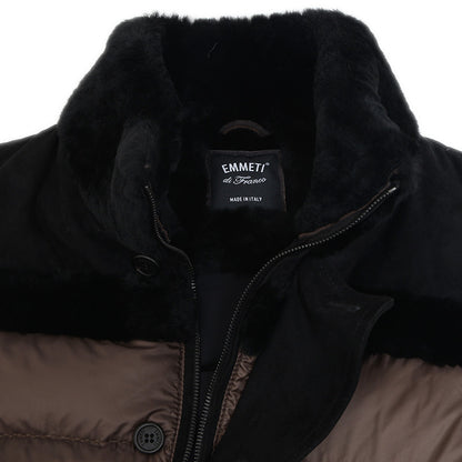 エンメティ DONNY MERINOS CAMOSCIO S.OPACO ダウンベスト ブラック メンズ 46サイズ ダウンベスト