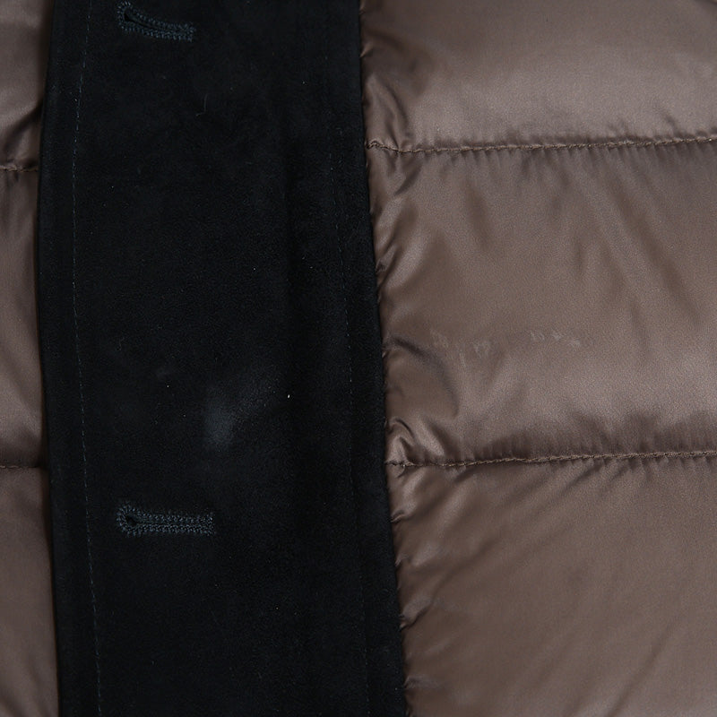 エンメティ DONNY MERINOS CAMOSCIO S.OPACO ダウンベスト ブラック メンズ 46サイズ ダウンベスト