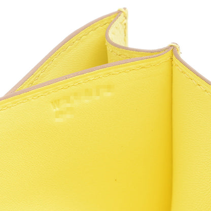 コンスタンス ミニ 18 ミロワール シェーブル リモンチェッロ シルバー金具 W刻印 ショルダーバッグ