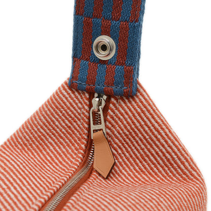 ブリッドアブラックPM トワル オレンジ/ホワイト/ブルー/ブラウン ポーチ