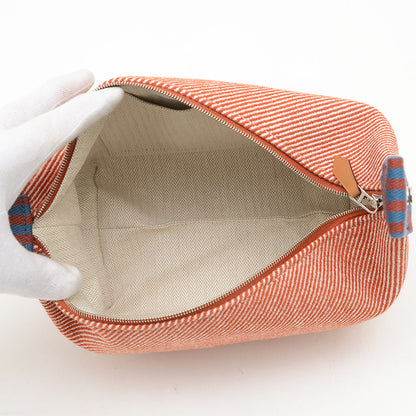 ブリッドアブラックPM トワル オレンジ/ホワイト/ブルー/ブラウン ポーチ