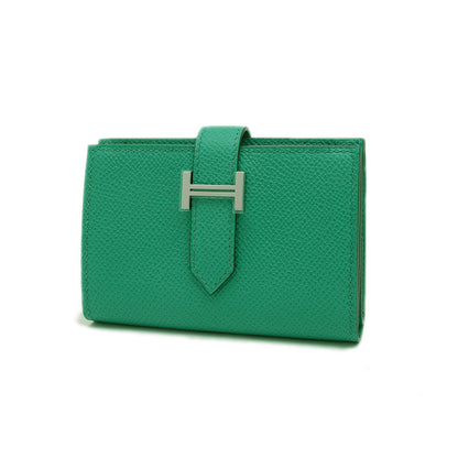 ベアンミニ エプソン ヴェールジェイド シルバー金具 B刻印 二つ折り財布