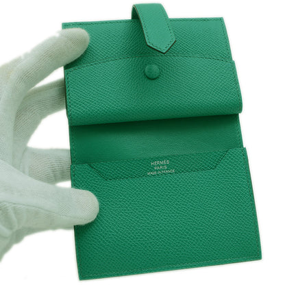 ベアンミニ エプソン ヴェールジェイド シルバー金具 B刻印 二つ折り財布